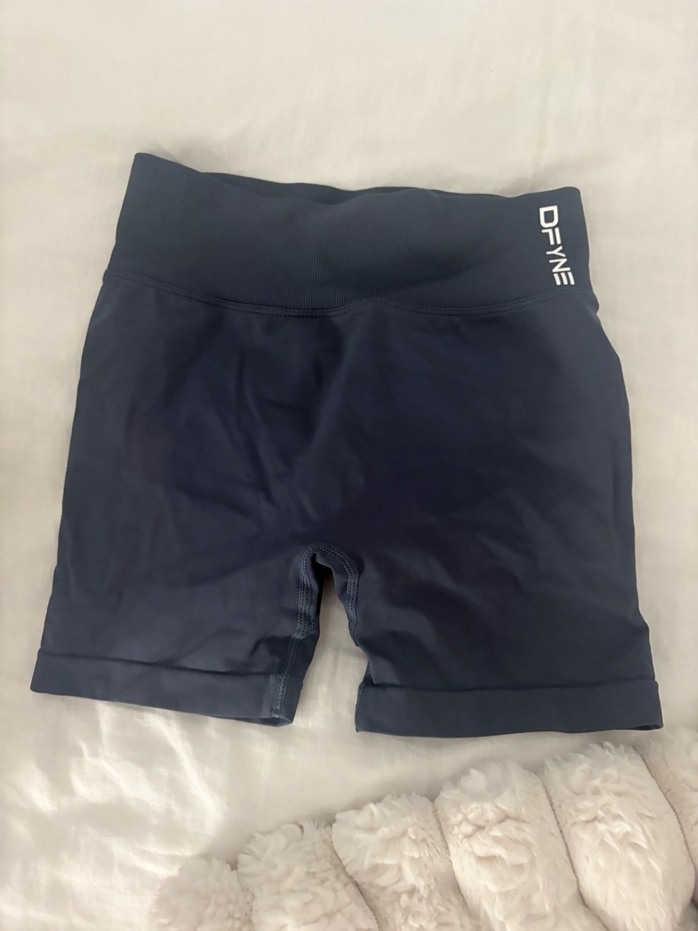 Women's Navy High-Waist Active Shorts